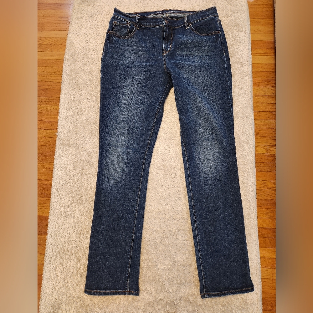 Old Navy Blue Straight Leg Jeans Classic Denim